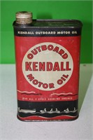 Kendall Outboard Motor Oil Can