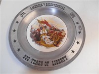 Pewter America's BiCentennial Plate