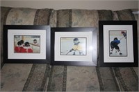 3 Hockey Themed Prints 14 x 17