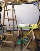 Saw Horses - 6' Step Ladder - Painting Supplies
