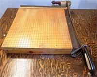 Vintage Wooden Ingento #5 Paper Cutter