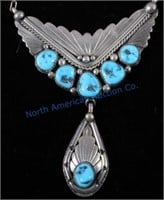 Navajo Turquoise Pendent Necklace