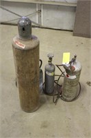 Assorted Propane and Air Tanks