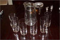 Juice Pitcher & 6 Glasses