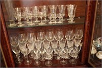 Large Selection of Glasses Including Crystal