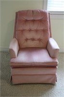 Pink Swivel Rocking Chair