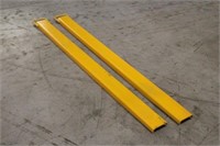 NEW (2) 72" X 4" Pallet Fork Extensions