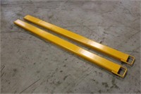 NEW (2) 72" X 4" Pallet Fork Extensions