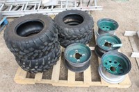(4) Polaris Tires and Rims,