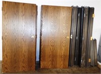 Lot of (7) Wood Interior Commercial Fire Doors