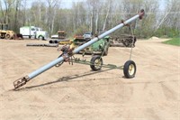 6"x20FT Auger on Transport, 15" Tires, Hydraulic