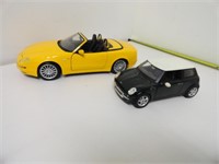 DIECAST CARS Maserati & BMW mini cooper