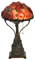 2 Color Pairpoint Puffy Rose Table Lamp