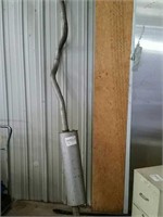 Exhaust Pipe with Tote of Parts