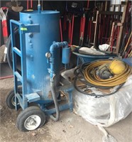 Sand Blasting system with cart and sand