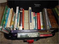 GIANT BOOKS LOT! INCLUDING 3 SUIT CASES