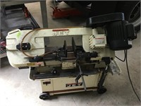 Jet metal cutting band saw