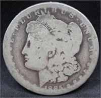 1885-S MORGAN SILVER DOLLAR
