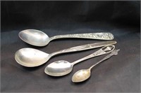 4 STERLING SILVER SPOONS TOWLE STERLING SOUTHWIND
