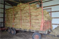 Meyer hay rake with tandem Minnesota running gear