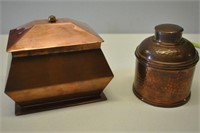 Antique Copper Box & Lid