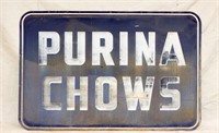 Purina Chows metal sign