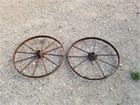 L- 2 WAGON WHEELS.