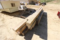 Pile of square posts & beams