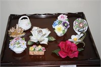 Collection of Porcelain Flowers