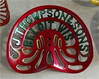 J. Thompson and Sons cast iron seat