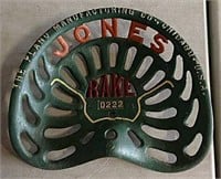 Jones Rake cast iron seat