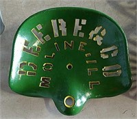 Deere & Company Moline Illinois cast iron seat