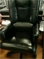 Large Black Leather Chair