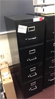 Black 4-drawer file cabinet