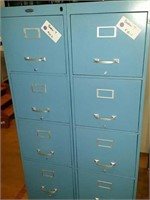Two 4 Drawer Filing Cabinets w/ Mail Divider