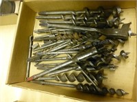 Box with wood drill bits