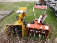 2 snow blowers for parts