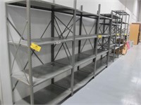 Approx (10) Sections of Adjustable Metal Shelving