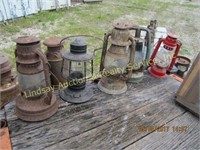 1 lot 5 vintage lanterns (Some need repair)