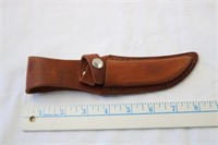 Brown Leather Knife Sheath, No Markings