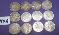 12 Canadian Silver 50 cent Coins