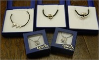 Lencia Sterling Silver Pendant Necklaces.