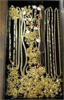Selection of Gold Plated Bracelets and Necklaces.