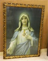 Sacred Heart of Mary Gilt Framed Print.