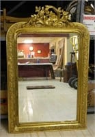 Ornate Gilt Rococo Framed Mirror.