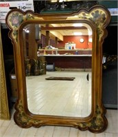 Lovely Wooden Painted Gilt Florentine Wall Mirror.