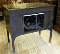 Edison Phonograph Radio Combination in Cabinet.