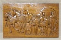Carved Wooden Panel.