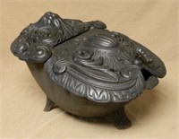 Neo Renaissance Cast Iron Coal Scuttle.