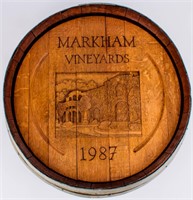 Vintage Napa Valley Winery Wine Barrel Advertising